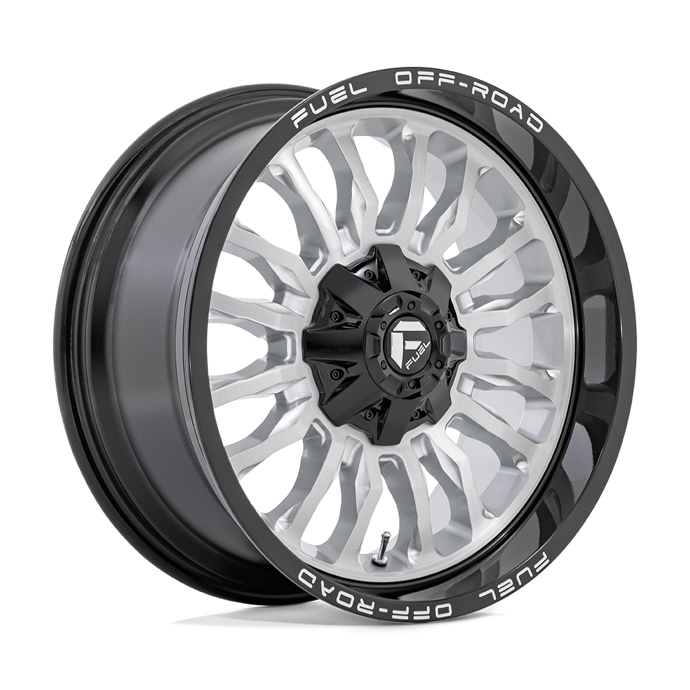Felga aluminiowa D798 ARC Silver Brushed Face W/ Milled Black Lip FUEL