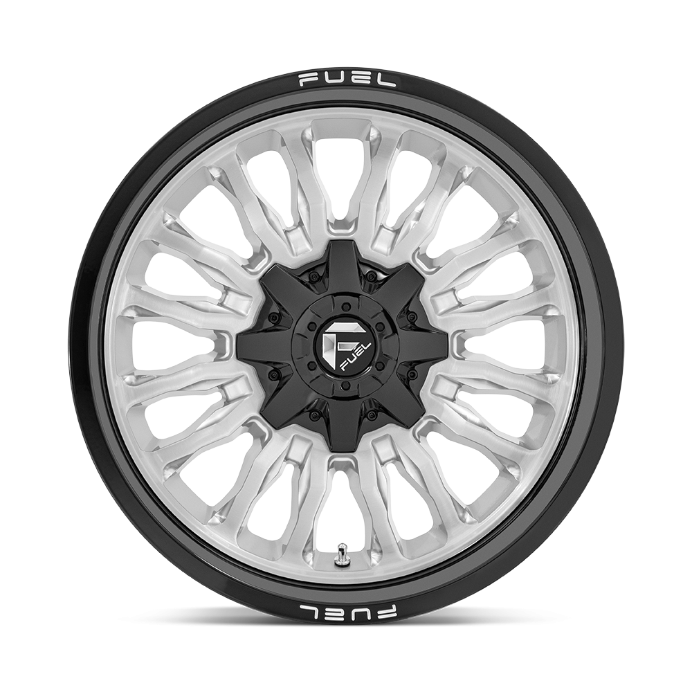Felga aluminiowa D798 ARC Silver Brushed Face W/ Milled Black Lip FUEL - Image 2