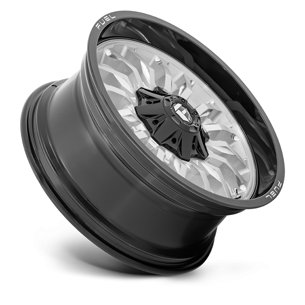 Felga aluminiowa D798 ARC Silver Brushed Face W/ Milled Black Lip FUEL - Image 3