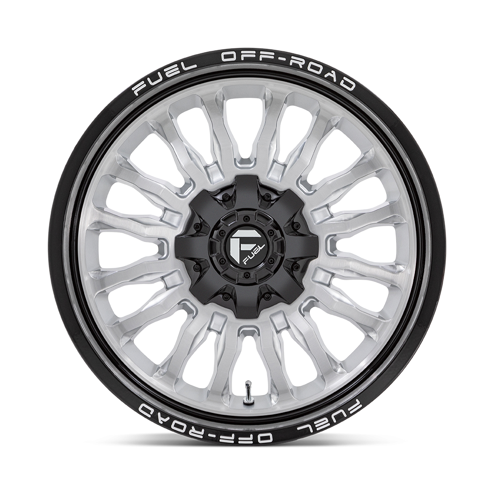 Felga aluminiowa D798 ARC Silver Brushed Face W/ Milled Black Lip FUEL - obrazek 2