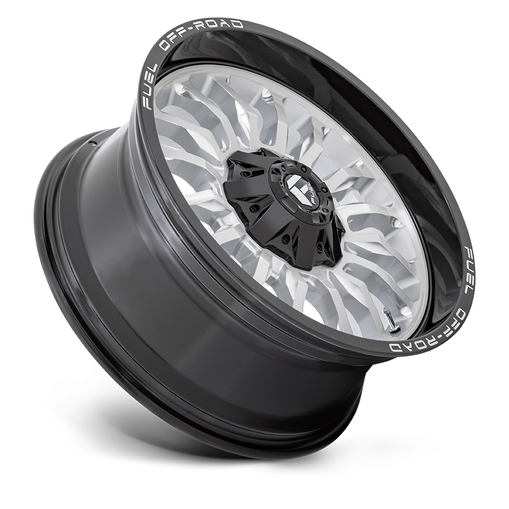 Felga aluminiowa D798 ARC Silver Brushed Face W/ Milled Black Lip FUEL - obrazek 3