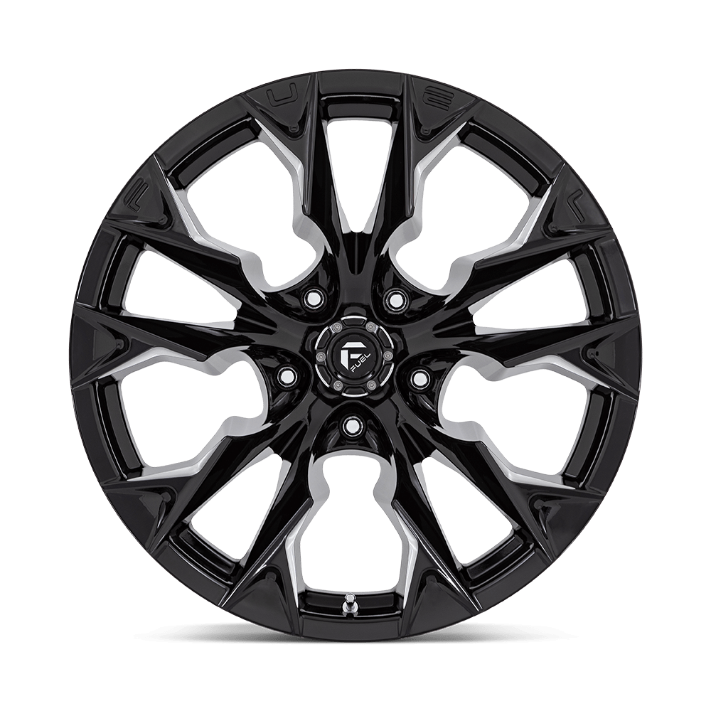 Felga aluminiowa D803 FLAME Gloss Black Milled FUEL - obrazek 2