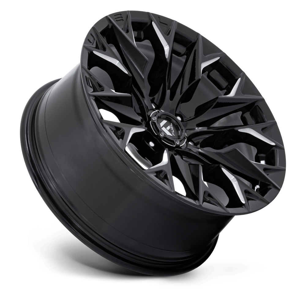 Felga aluminiowa D803 FLAME Gloss Black Milled FUEL - obrazek 2