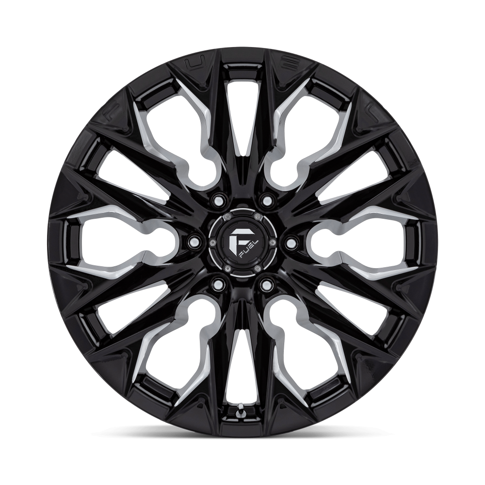 Felga aluminiowa D803 FLAME Gloss Black Milled FUEL - obrazek 3