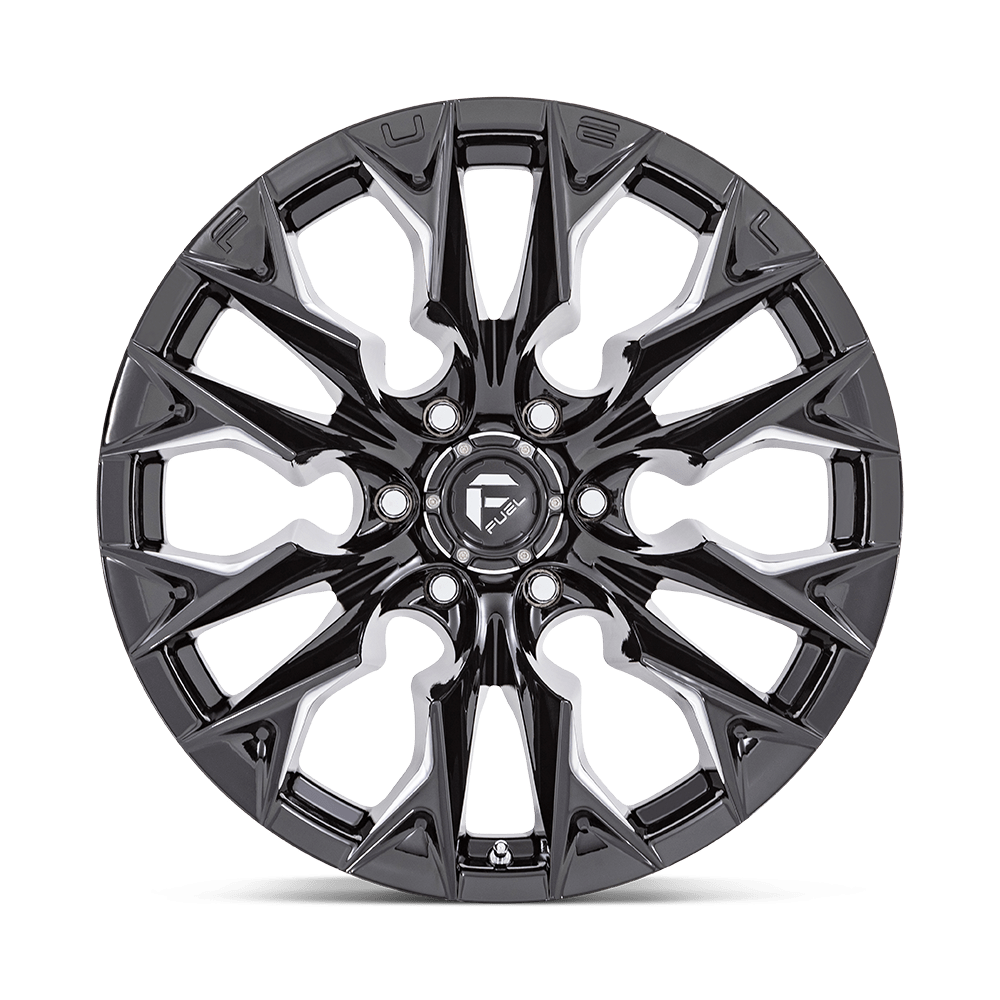 Felga aluminiowa D803 FLAME Gloss Black Milled Fuel - Image 2