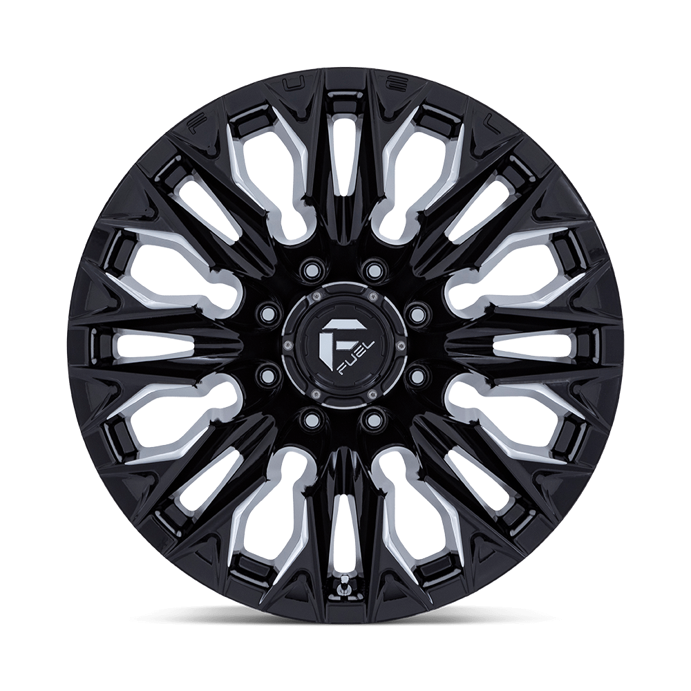 Felga aluminiowa D803 FLAME Gloss Black Milled FUEL - Image 2