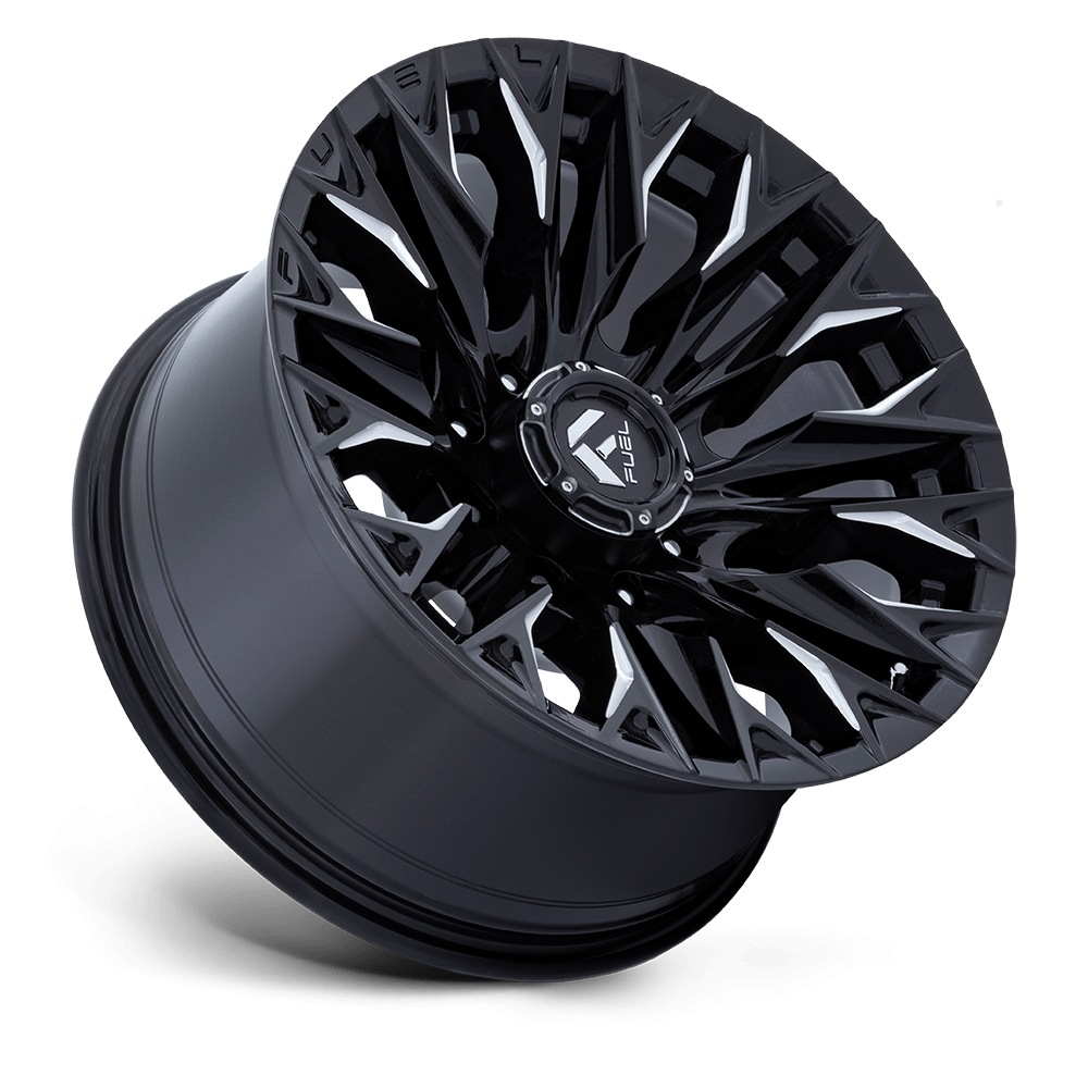 Felga aluminiowa D803 FLAME Gloss Black Milled FUEL - Image 3