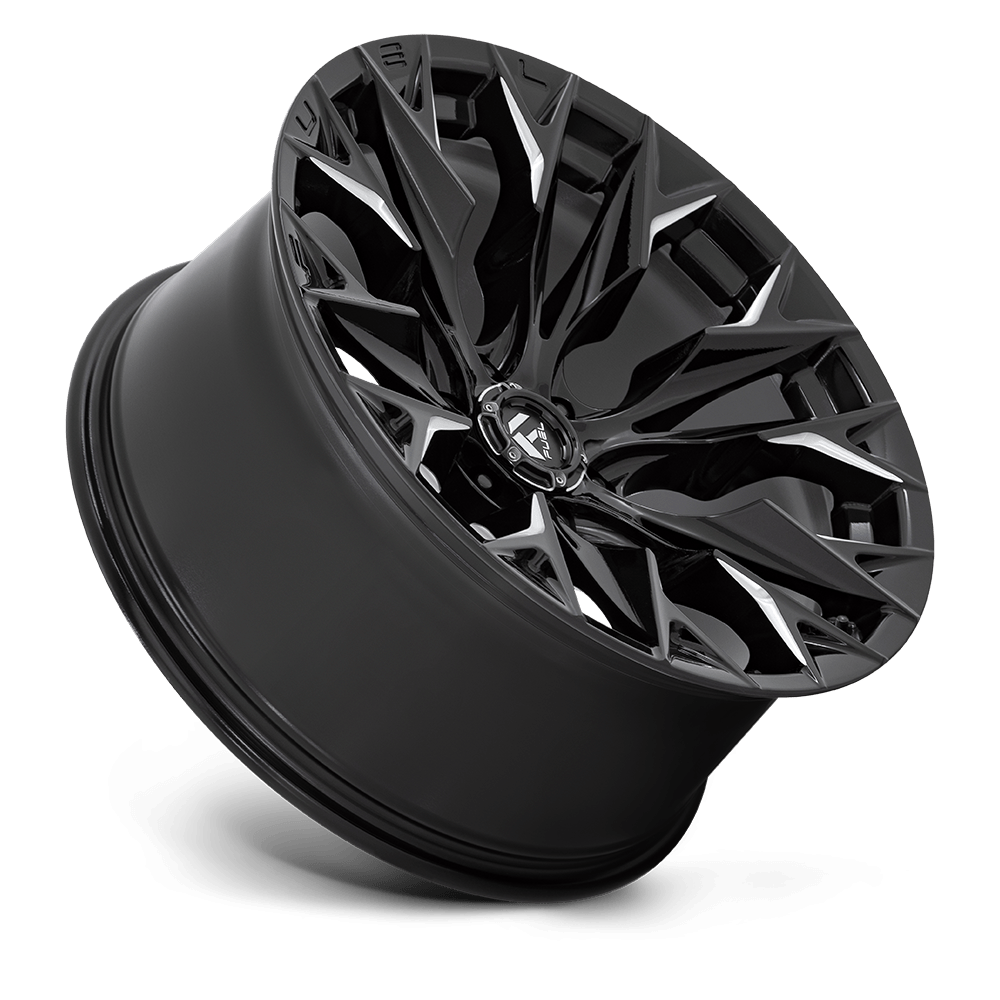 Felga aluminiowa D803 FLAME Gloss Black Milled FUEL - obrazek 2