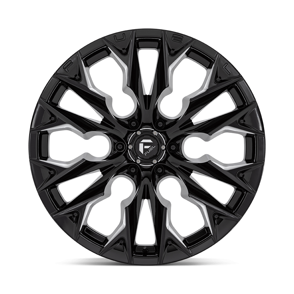 Felga aluminiowa D803 FLAME Gloss Black Milled FUEL - obrazek 3