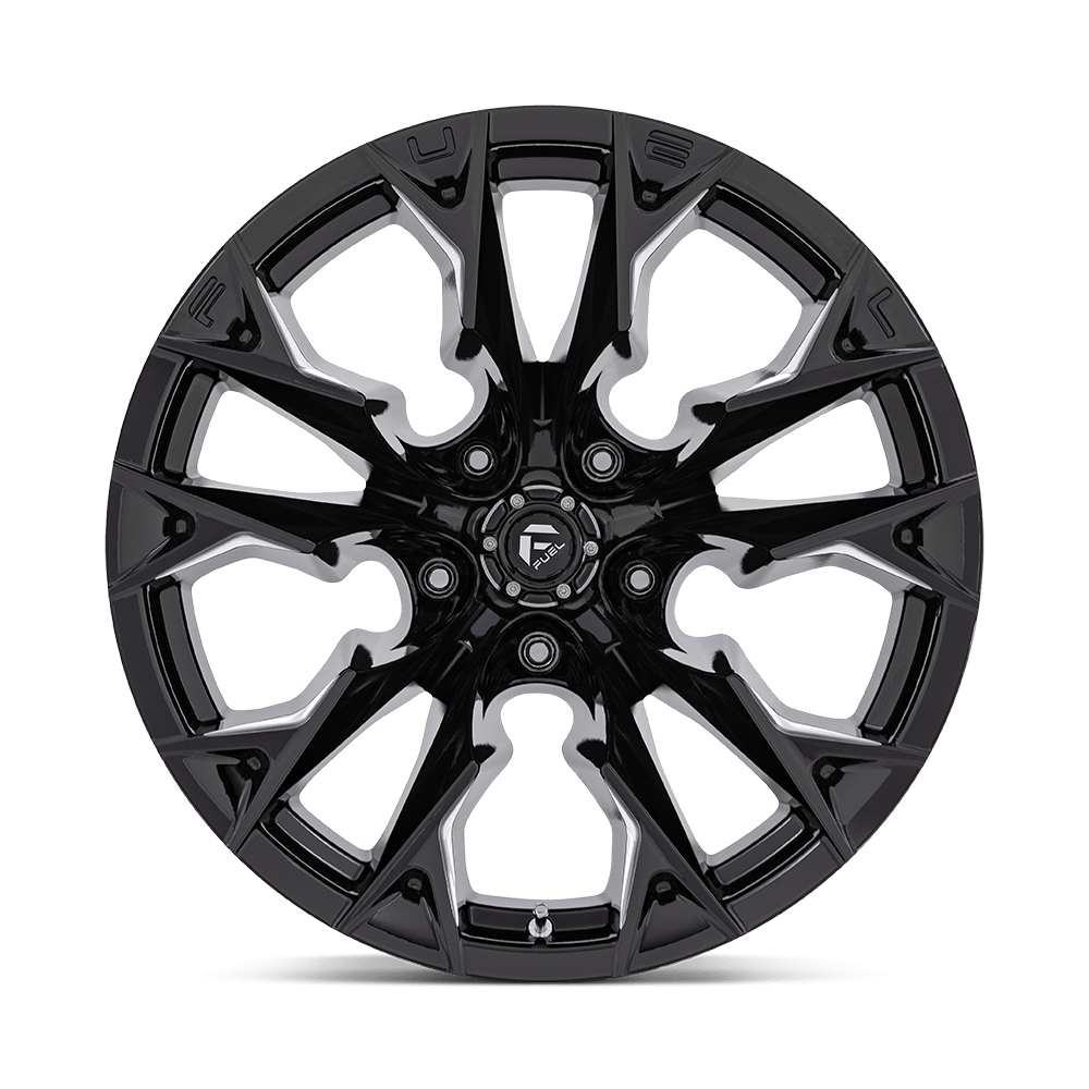 Felga aluminiowa D803 FLAME Gloss Black Milled FUEL - Image 2