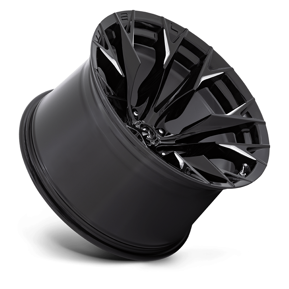 Felga aluminiowa D803 FLAME Gloss Black Milled FUEL - Image 3