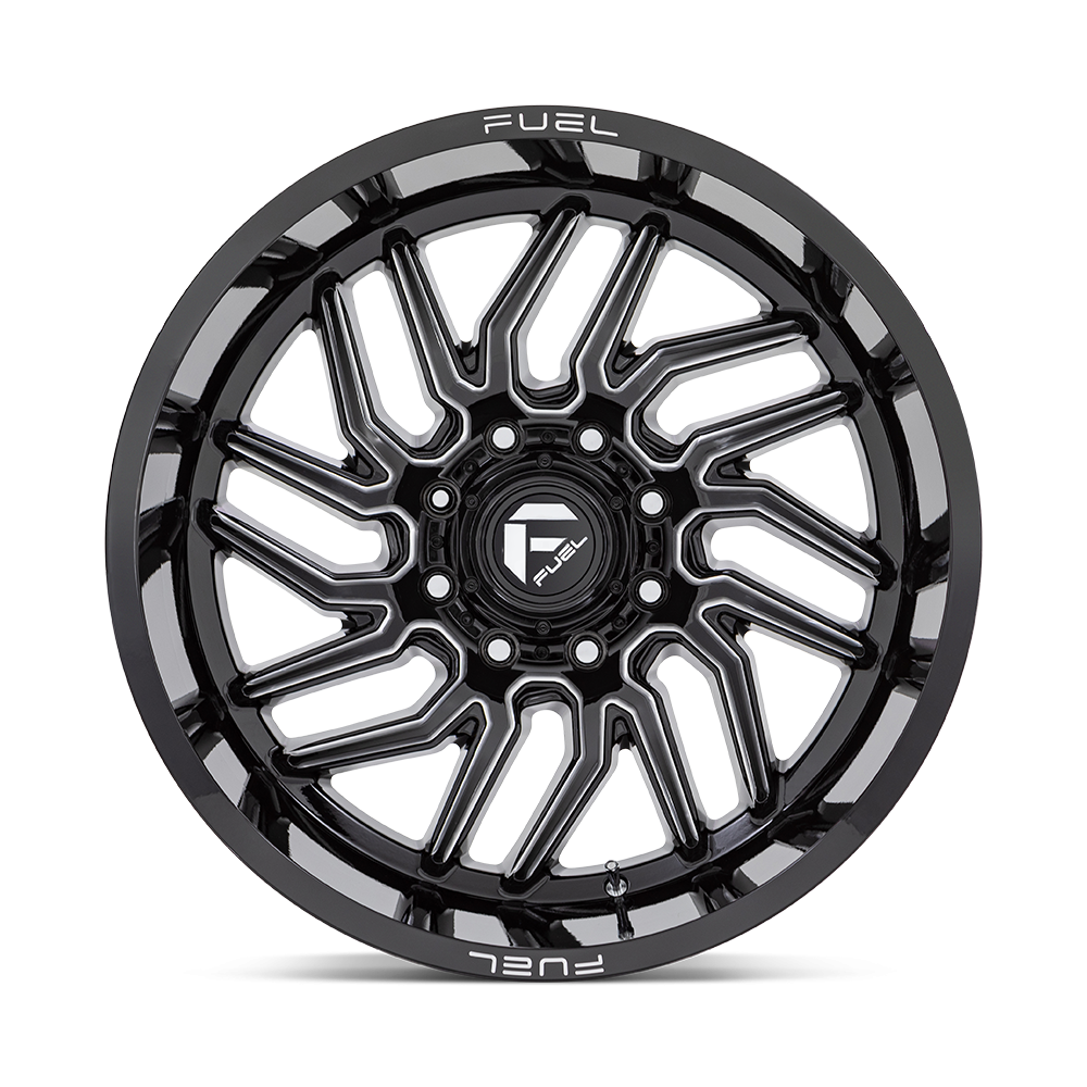 Felga aluminiowa D807 HURRICANE Gloss Black Milled FUEL - obrazek 2