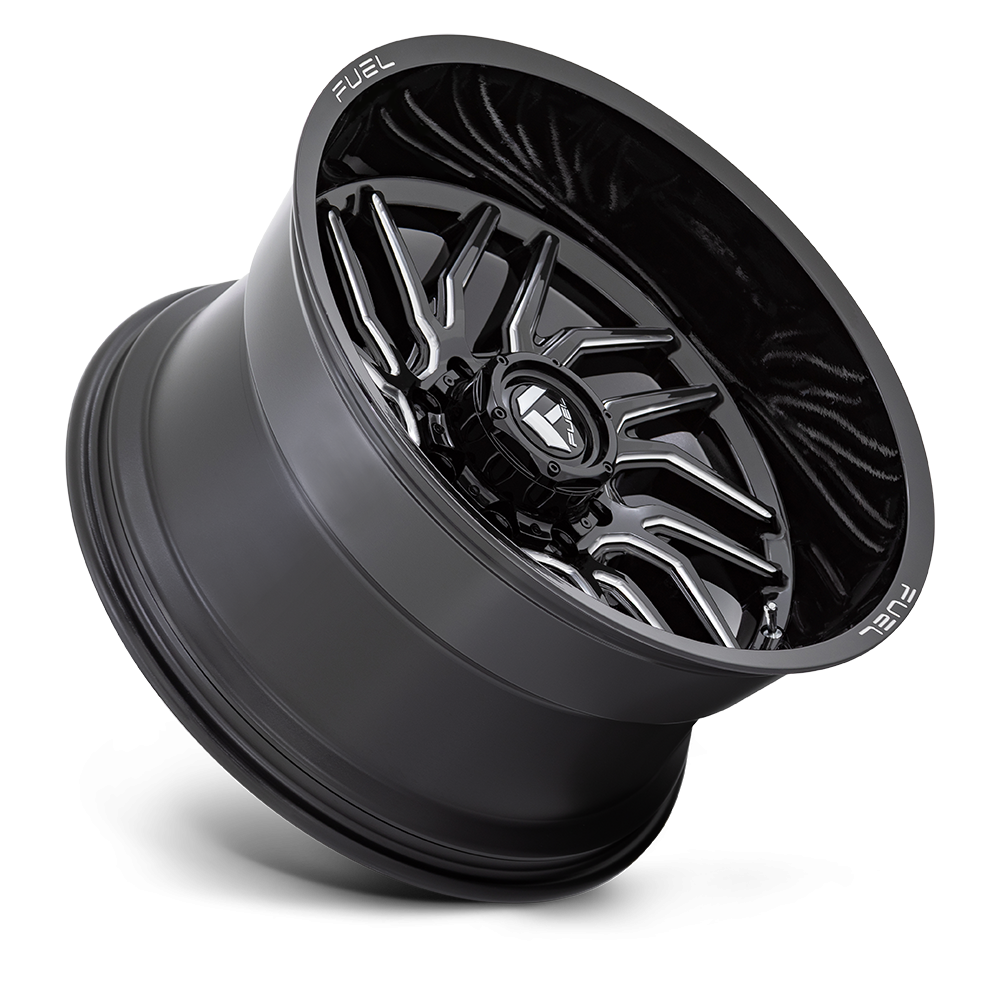 Felga aluminiowa D807 HURRICANE Gloss Black Milled FUEL - obrazek 3