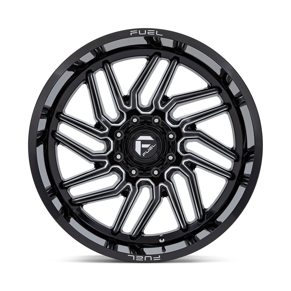 Felga aluminiowa D807 HURRICANE Gloss Black Milled FUEL - obrazek 2