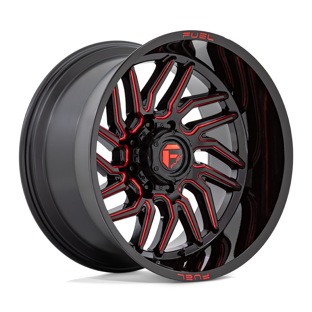 Felga aluminiowa D808 HURRICANE Gloss Black Milled Red Tint FUEL