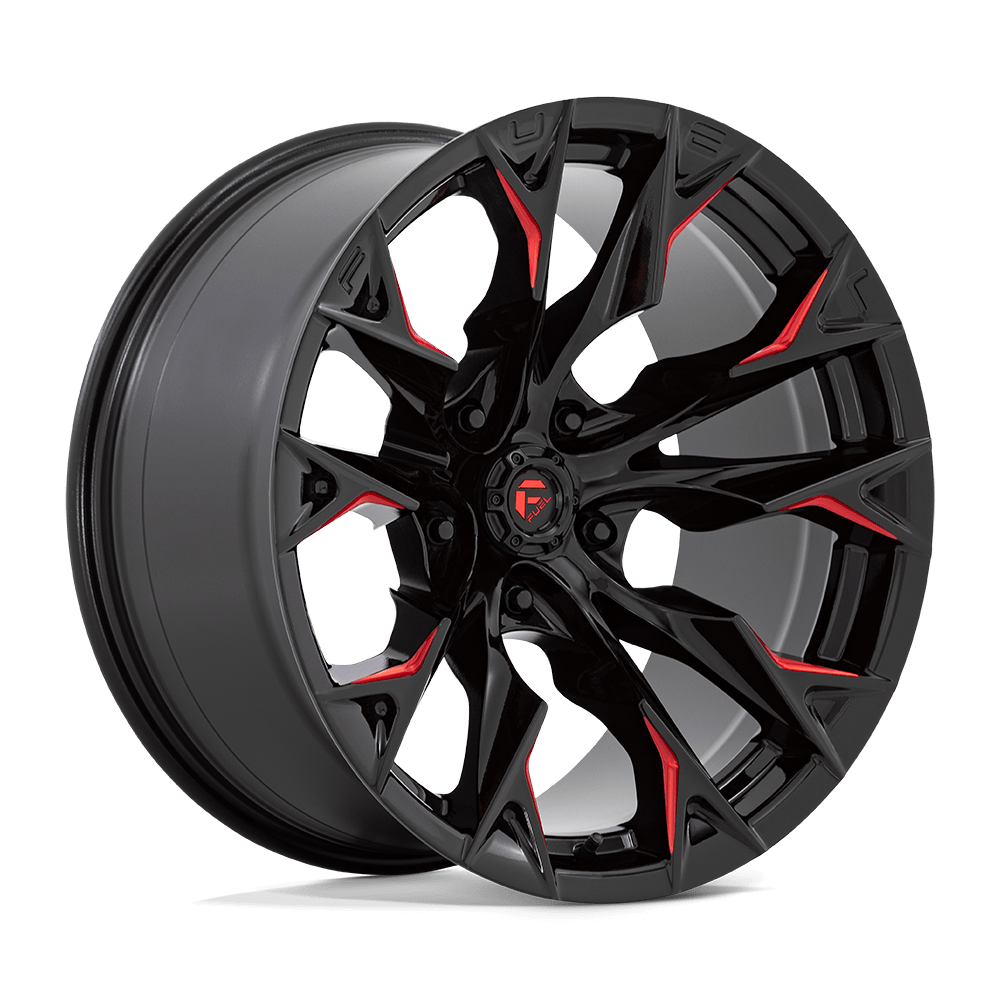 Felga aluminiowa D823 FLAME Gloss Black Milled W/ Candy Red FUEL