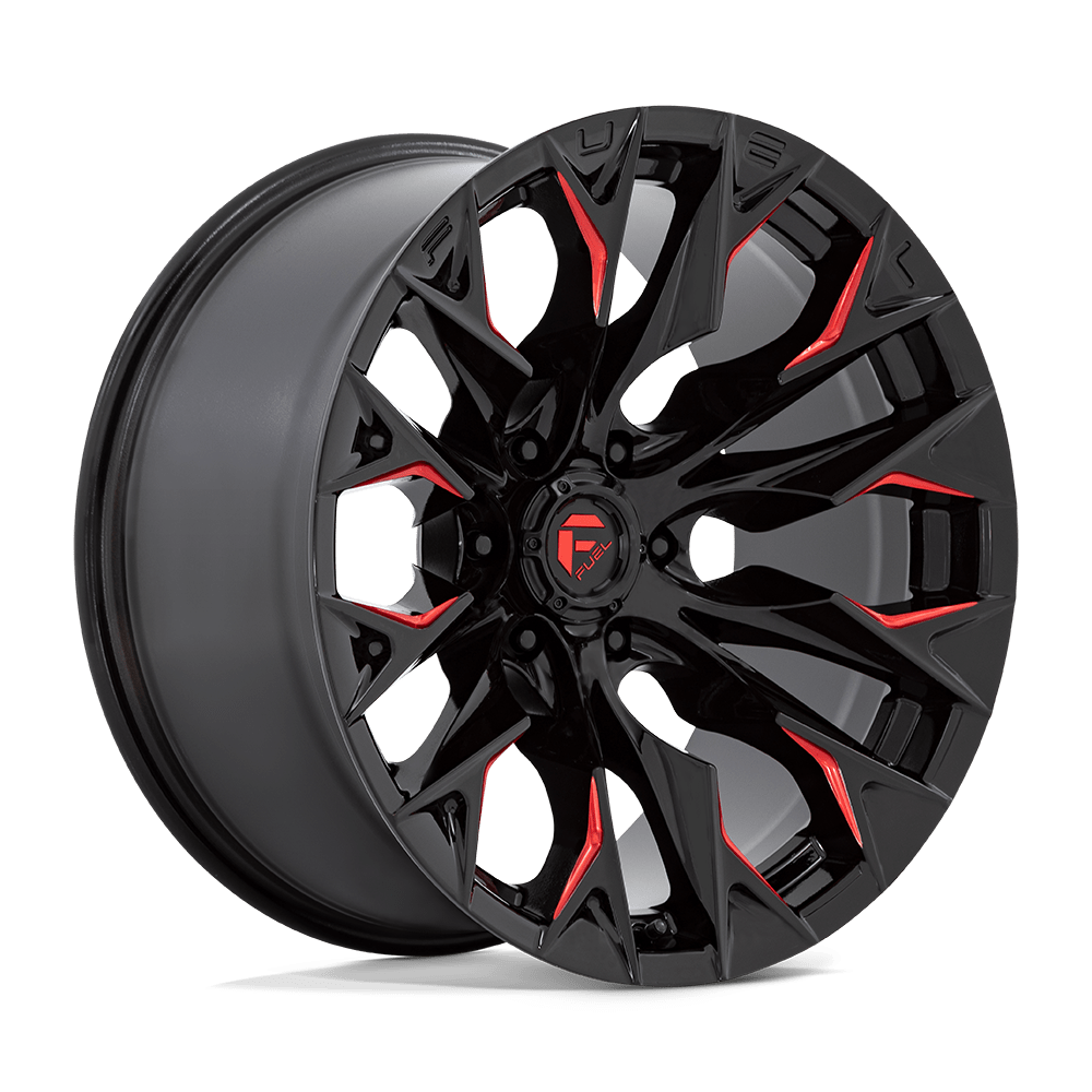 Felga aluminiowa D823 FLAME Gloss Black Milled W/ Candy Red FUEL