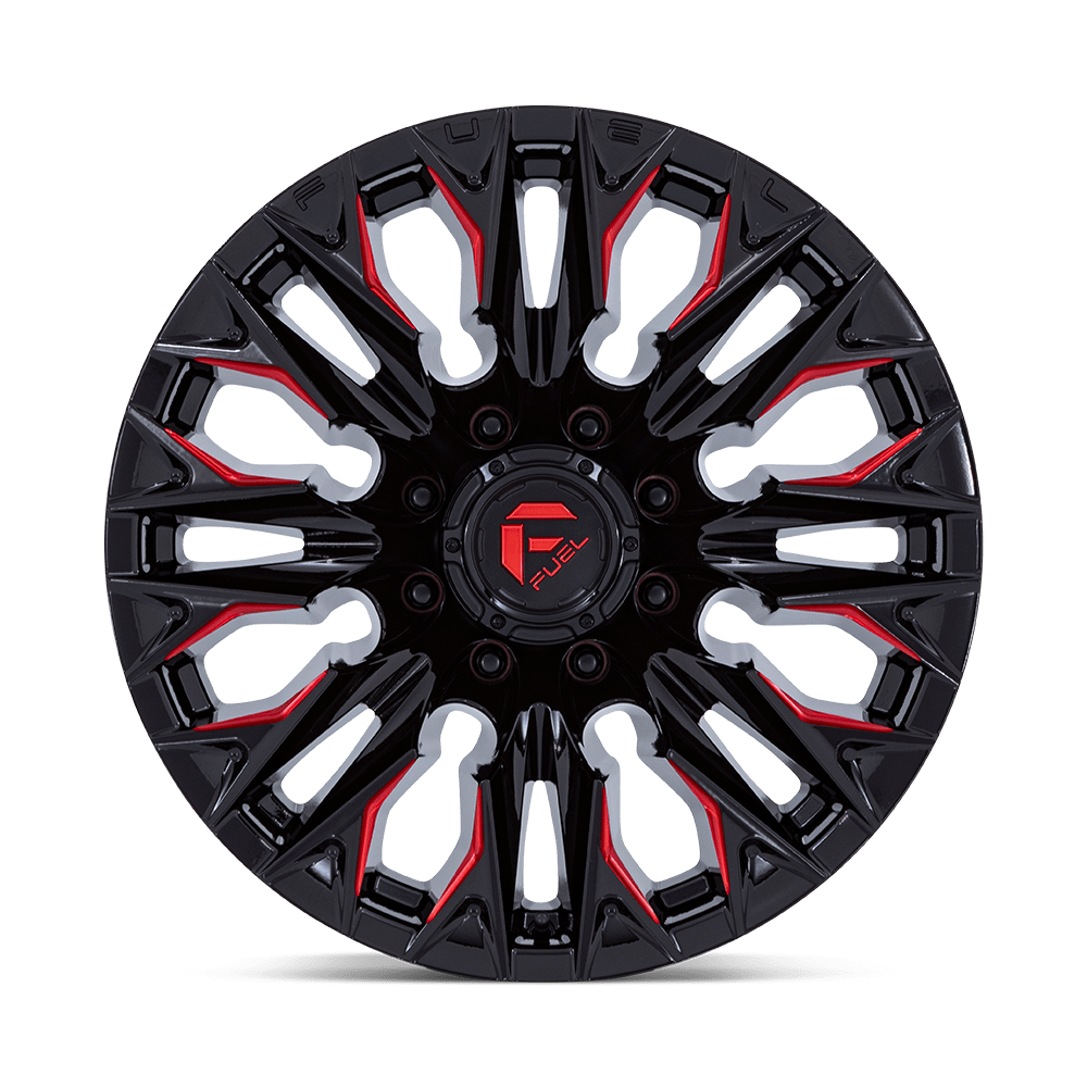 Felga aluminiowa D823 FLAME Gloss Black Milled W/ Candy Red FUEL