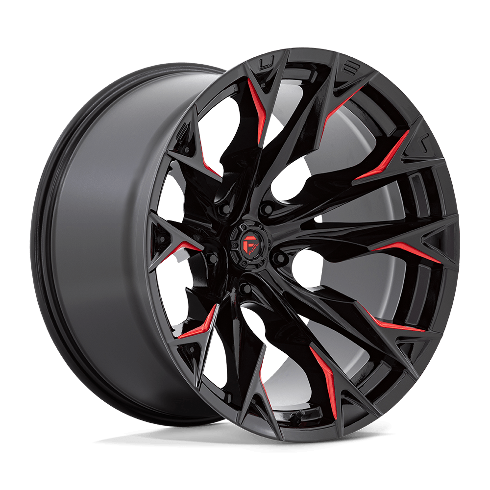 Felga aluminiowa D823 FLAME Gloss Black Milled W/ Candy Red FUEL