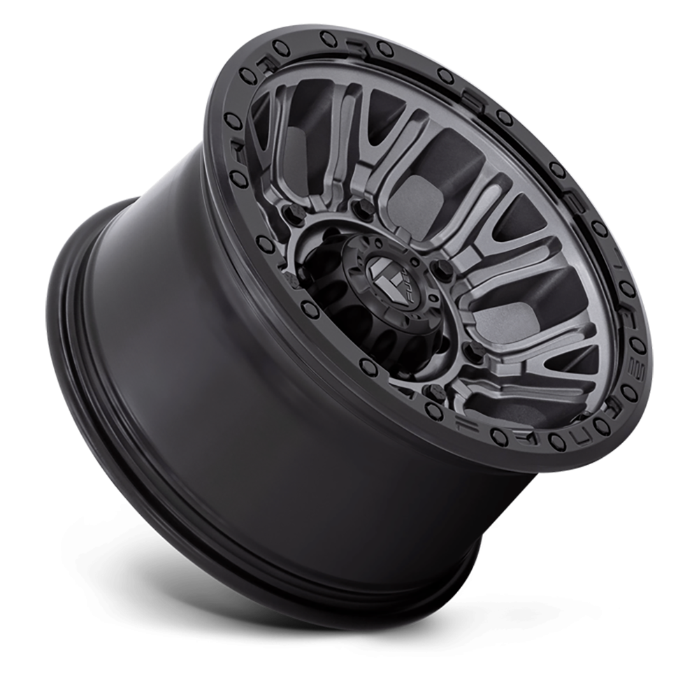 Felga aluminiowa D825 Traction Matte Gunmetal W/ Black Ring Fuel - Image 2