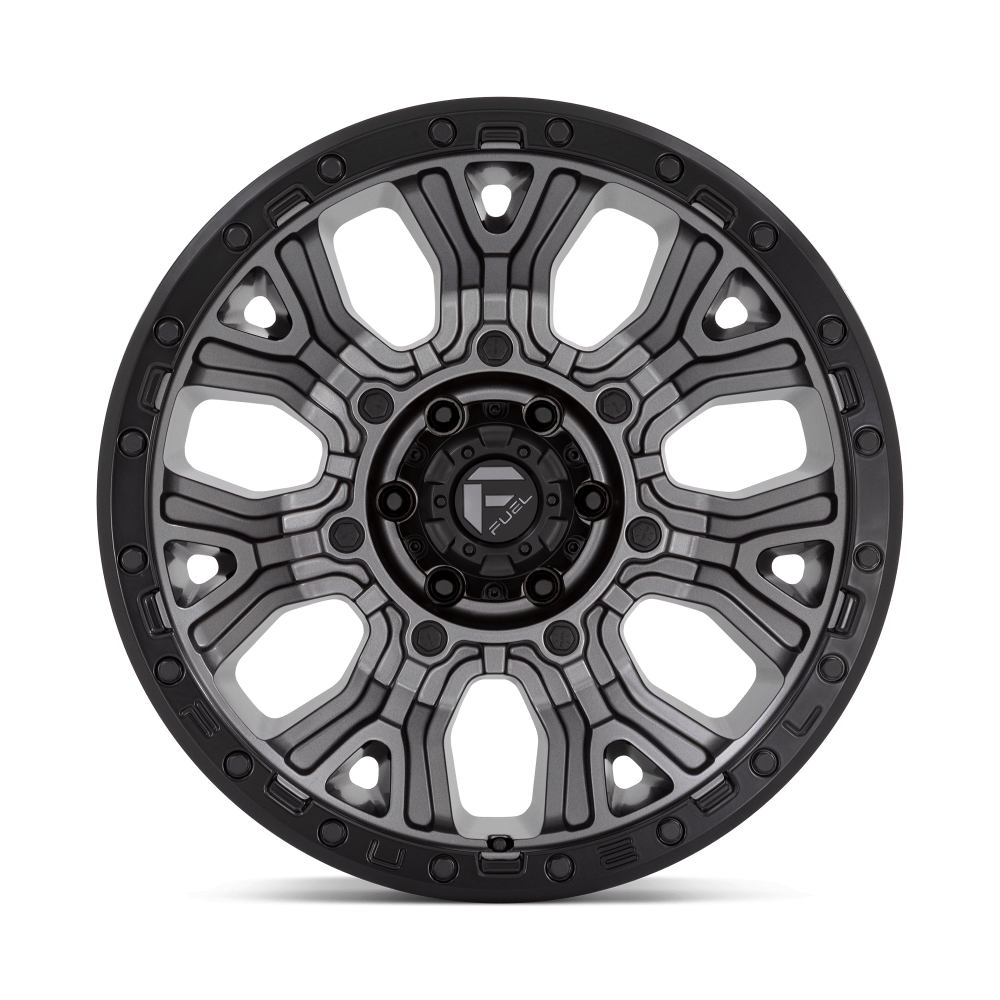 Felga aluminiowa D825 TRACTION Matte Gunmetal W/ Black Ring FUEL - obrazek 2