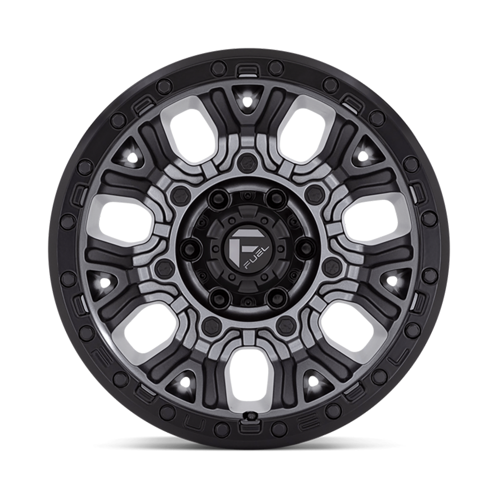 Felga aluminiowa D825 Traction Matte Gunmetal W/ Black Ring Fuel - Image 3