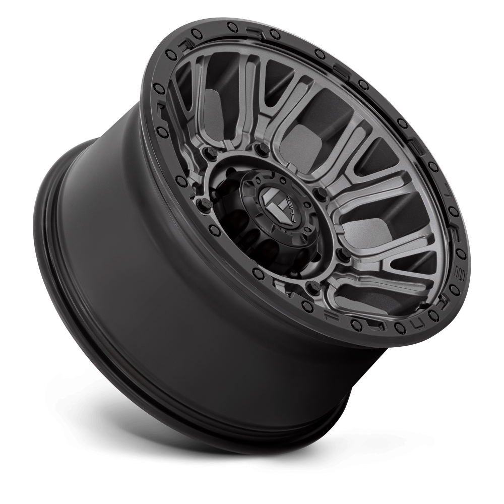 Felga aluminiowa D825 TRACTION Matte Gunmetal W/ Black Ring FUEL - obrazek 3