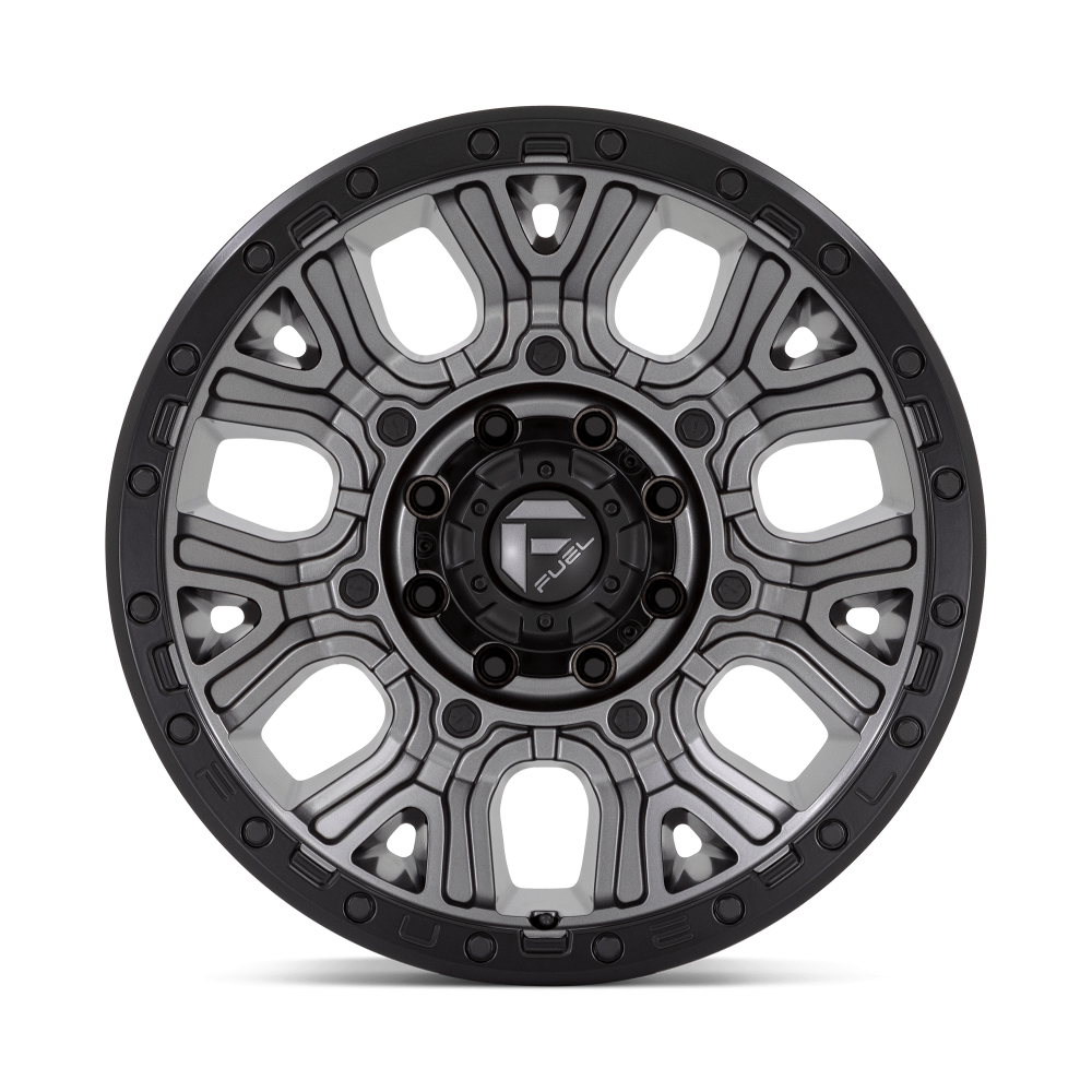 Felga aluminiowa D825 TRACTION Matte Gunmetal W/ Black Ring FUEL - obrazek 3