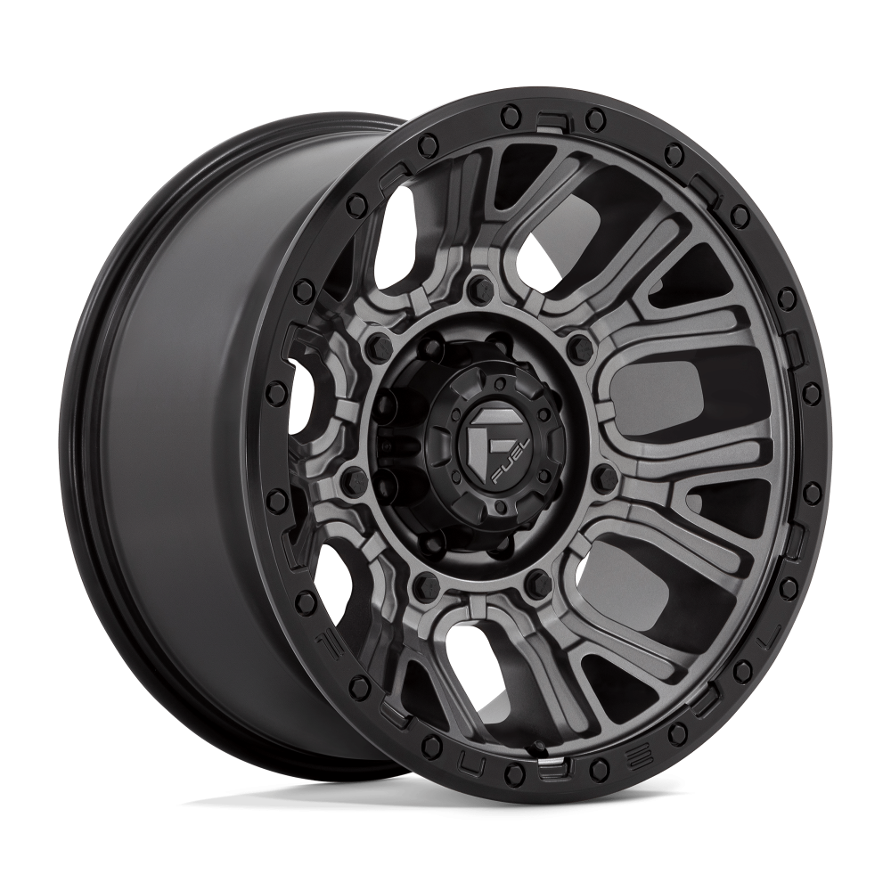 Felga aluminiowa D825 TRACTION Matte Gunmetal W/ Black Ring FUEL