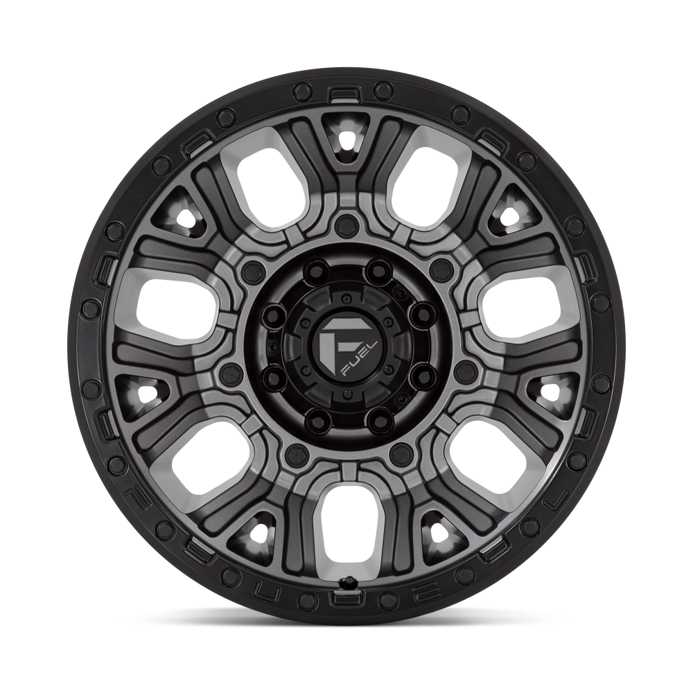Felga aluminiowa D825 TRACTION Matte Gunmetal W/ Black Ring FUEL - obrazek 2