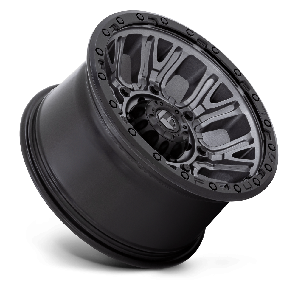 Felga aluminiowa D825 TRACTION Matte Gunmetal W/ Black Ring FUEL - obrazek 2