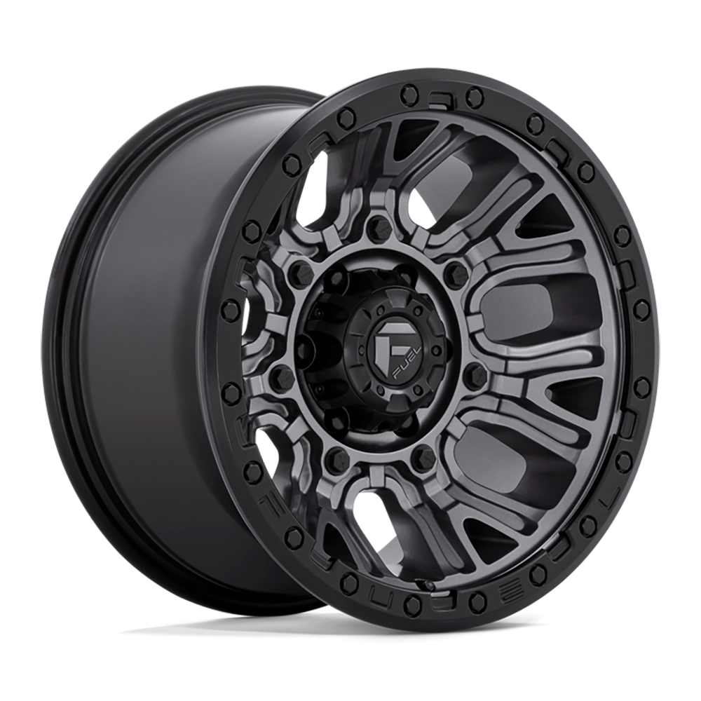 Felga aluminiowa D825 Traction Matte Gunmetal W/ Black Ring Fuel