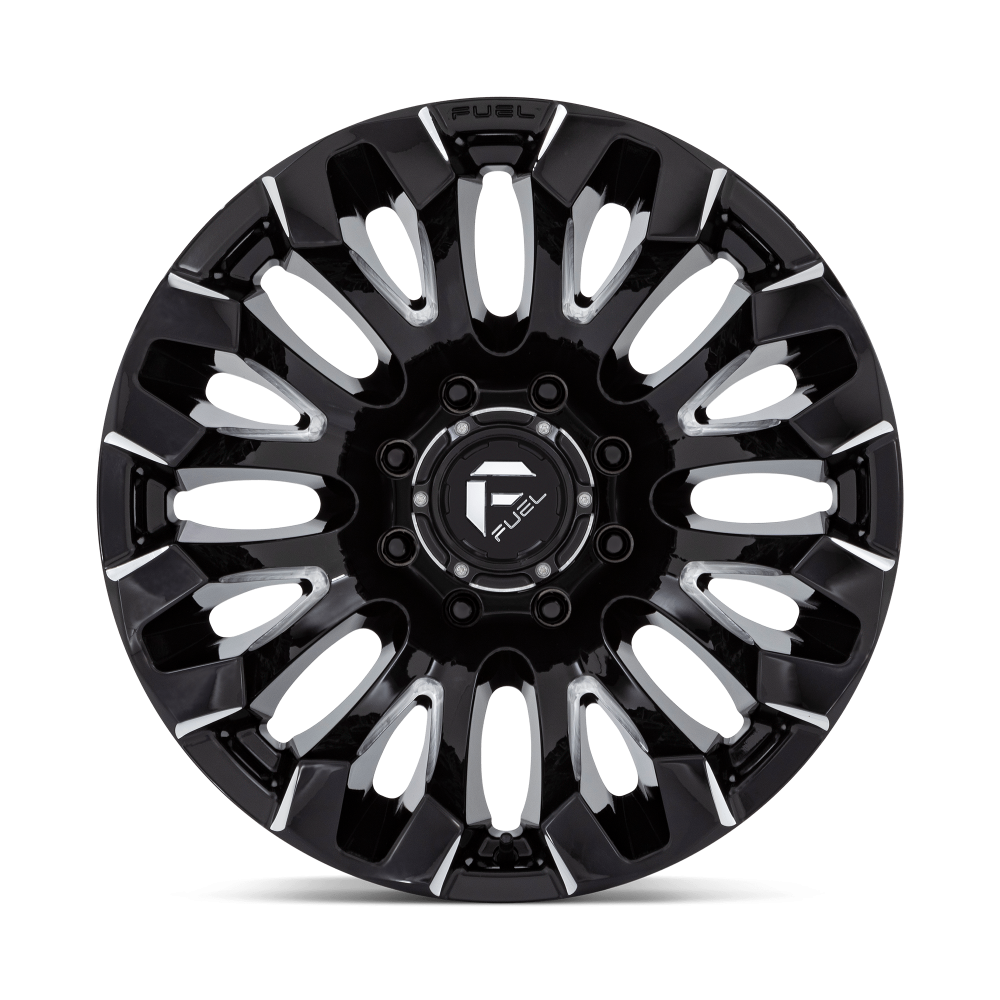 Felga aluminiowa D828 QUAKE Gloss Black Milled FUEL - obrazek 2