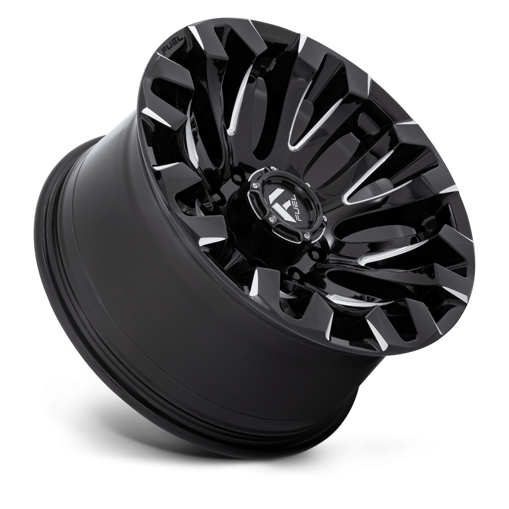 Felga aluminiowa D828 QUAKE Gloss Black Milled FUEL - obrazek 3