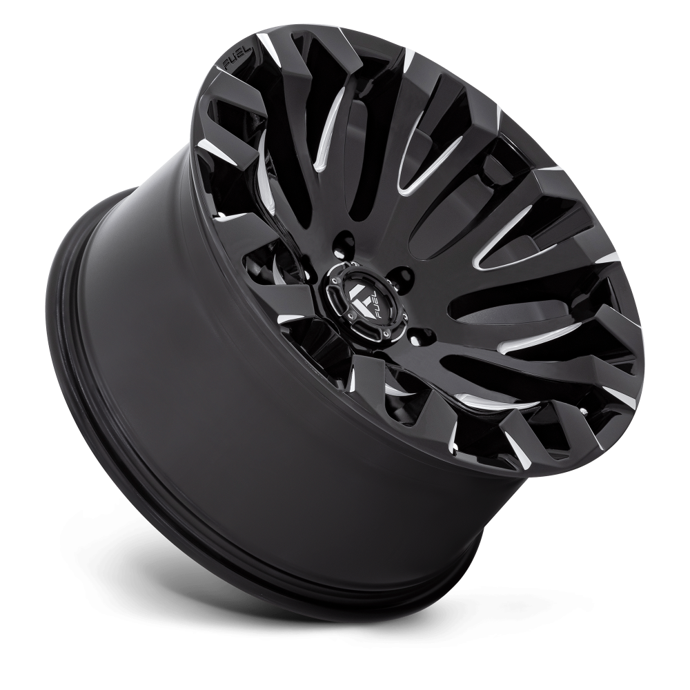 Felga aluminiowa D828 QUAKE Gloss Black Milled FUEL - obrazek 2
