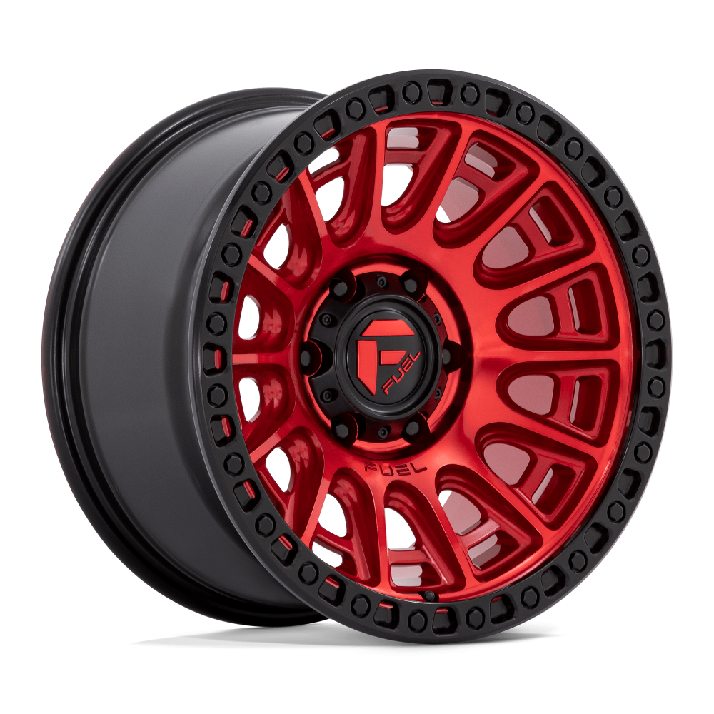 Felga aluminiowa D834 CYCLE Candy Red W/ Black Ring FUEL