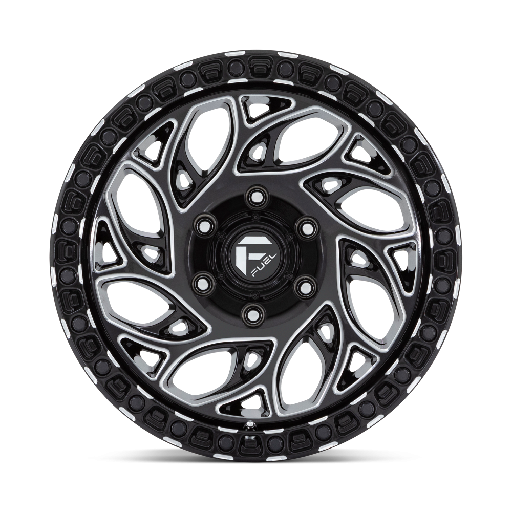 Felga aluminiowa D840 RUNNER OR Gloss Black Milled FUEL - obrazek 3