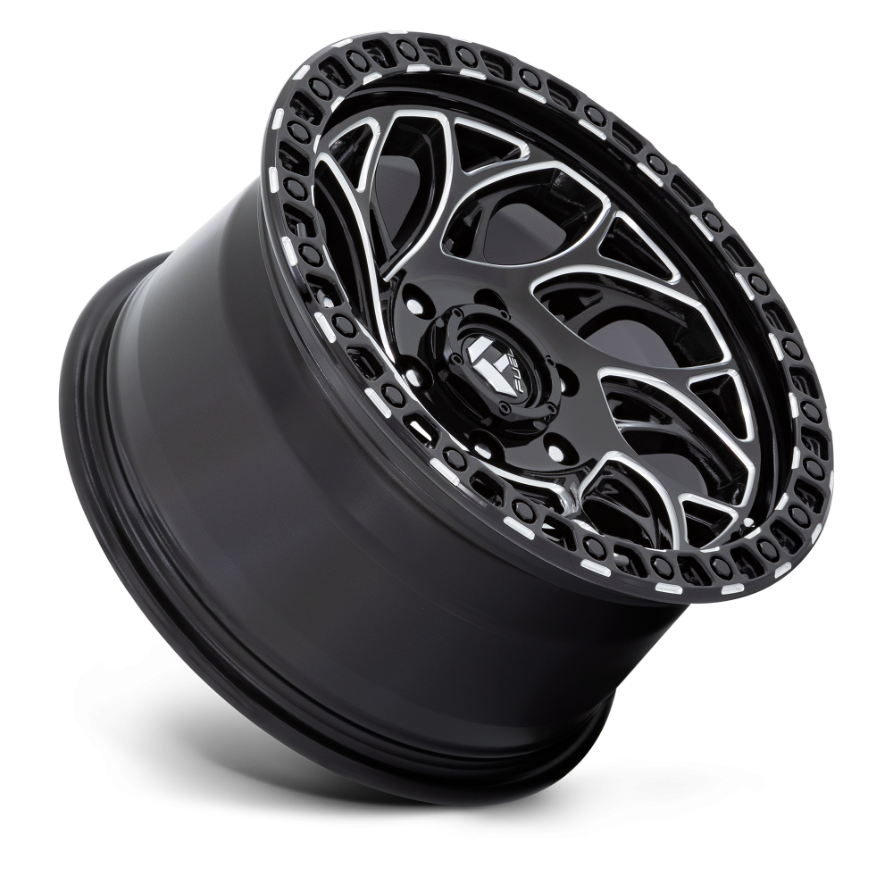 Felga aluminiowa D840 RUNNER OR Gloss Black Milled FUEL - obrazek 2