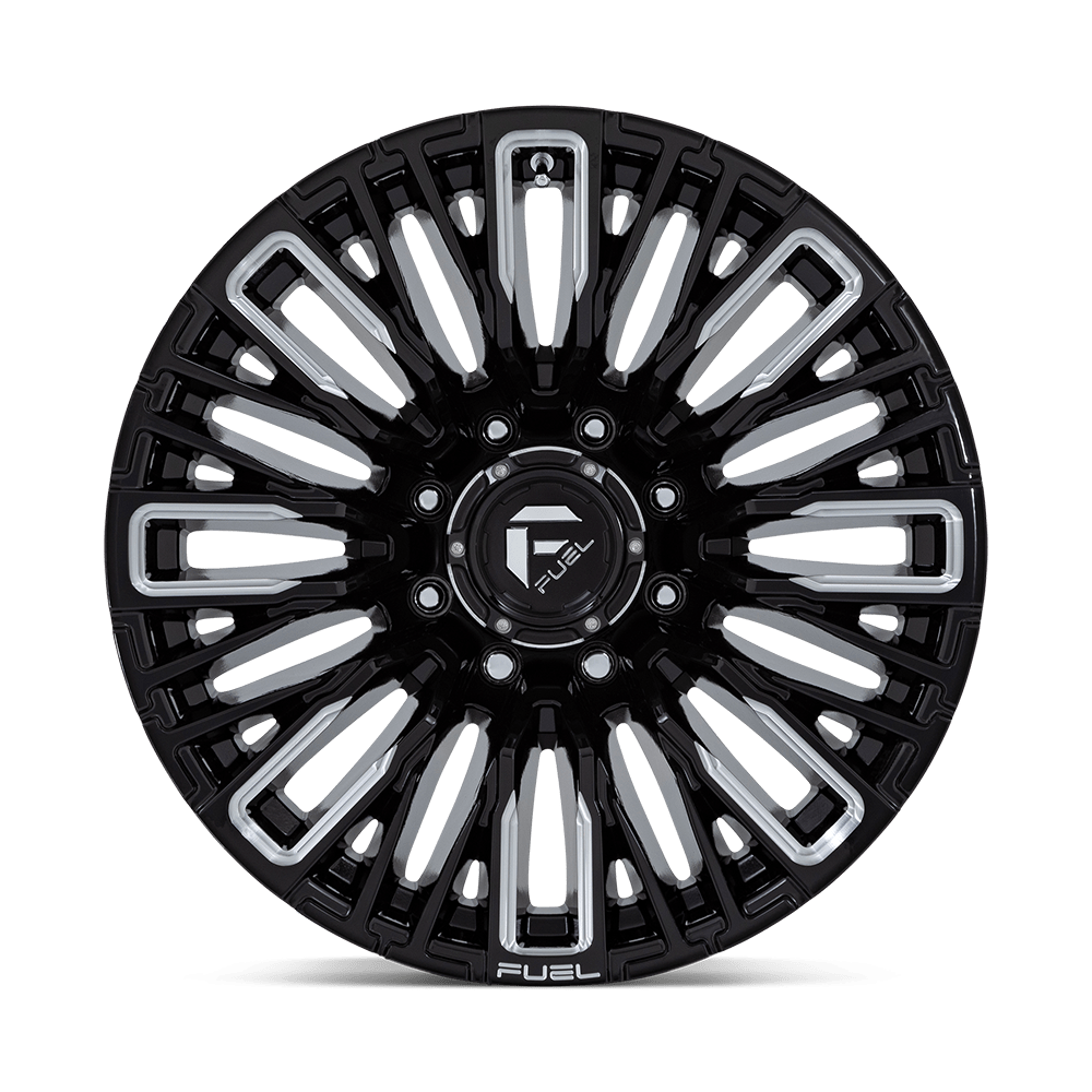 Felga aluminiowa D849 REBAR Gloss Black Milled FUEL - obrazek 2
