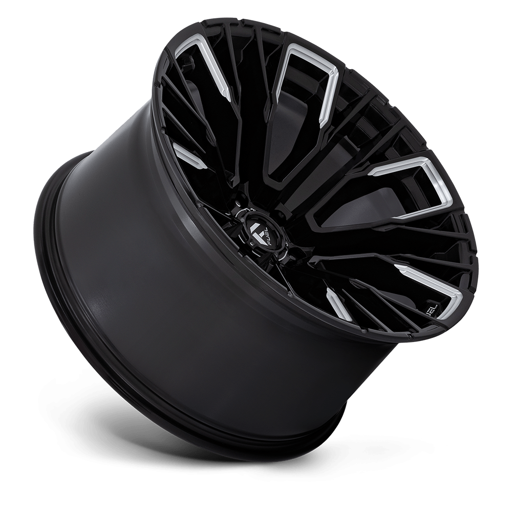Felga aluminiowa D849 REBAR Gloss Black Milled FUEL - obrazek 2
