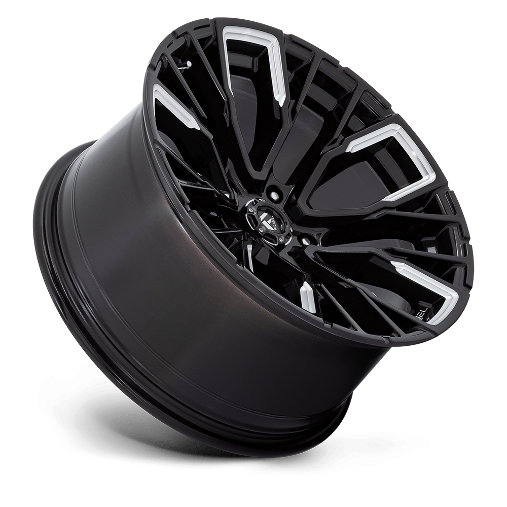 Felga aluminiowa D849 REBAR Gloss Black Milled FUEL - obrazek 2