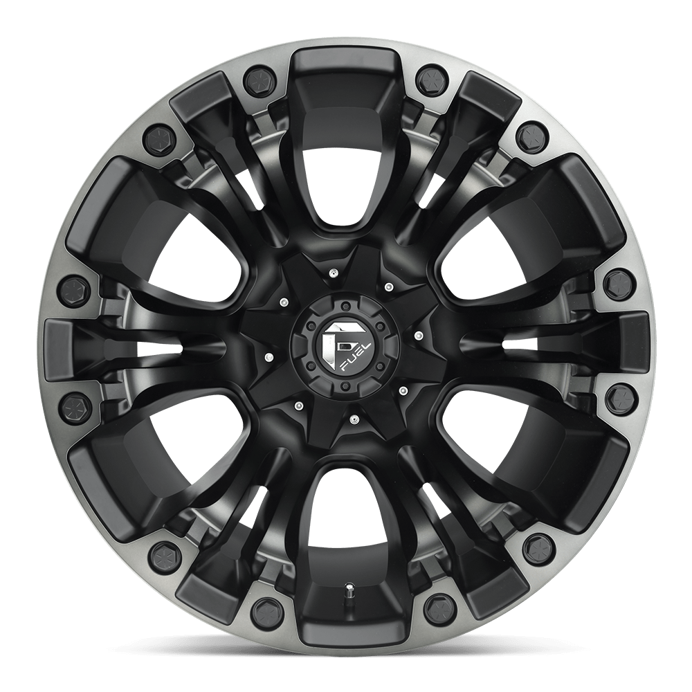 Felga aluminiowa D851 VAPOR Matte Black Gray Tint FUEL - obrazek 3
