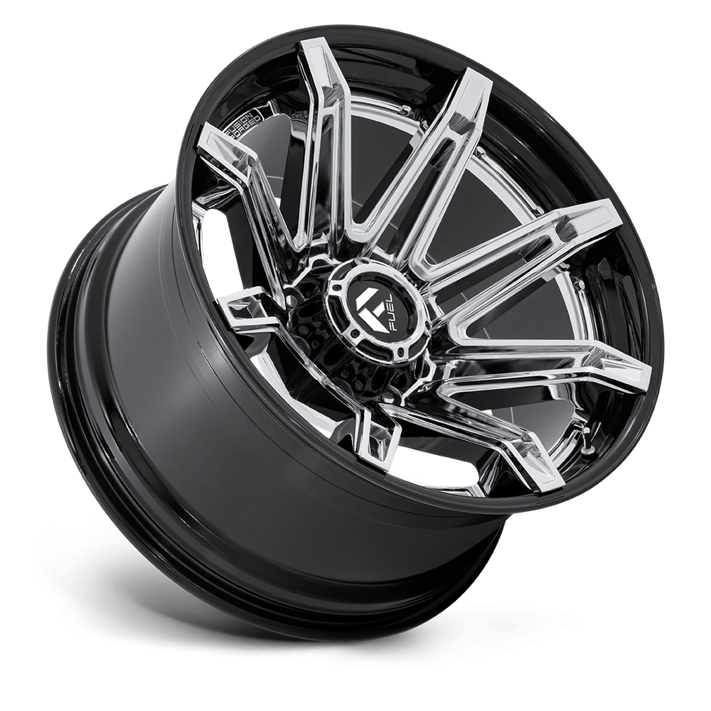 Felga aluminiowa FC401 BRAWL Chrome W/ Gloss Black Lip FUEL - Image 2