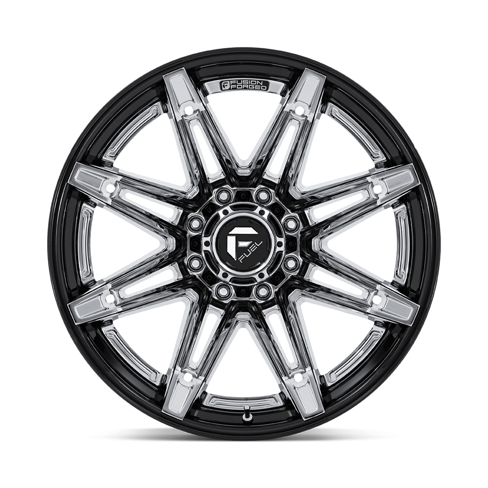 Felga aluminiowa FC401 BRAWL Chrome W/ Gloss Black Lip FUEL - Image 3