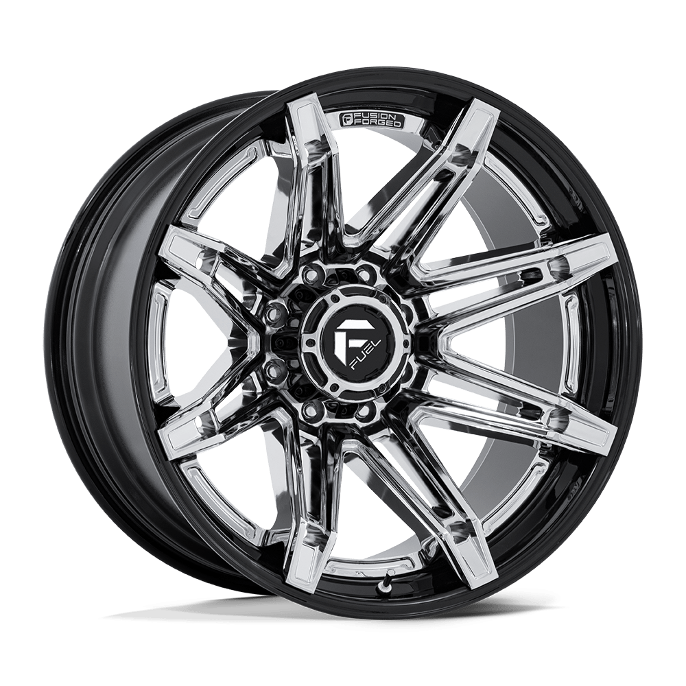 Felga aluminiowa FC401 BRAWL Chrome W/ Gloss Black Lip FUEL