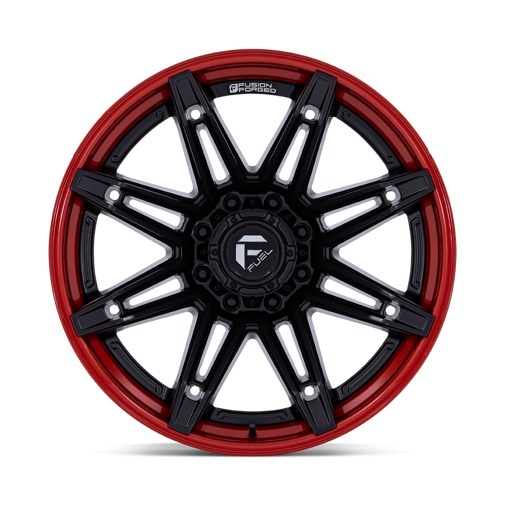 Felga aluminiowa FC401 BRAWL Matte Black W/ Candy Red Lip FUEL - Image 2