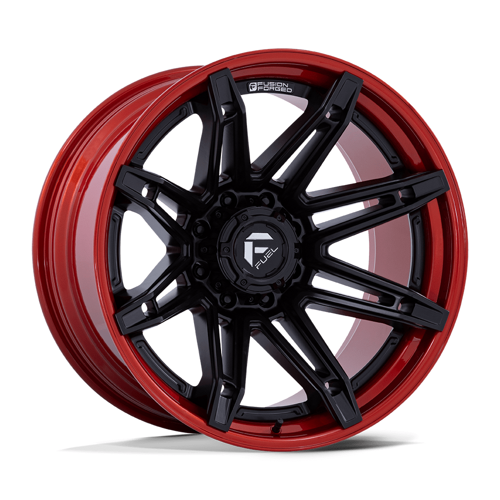 Felga aluminiowa FC401 BRAWL Matte Black W/ Candy Red Lip FUEL