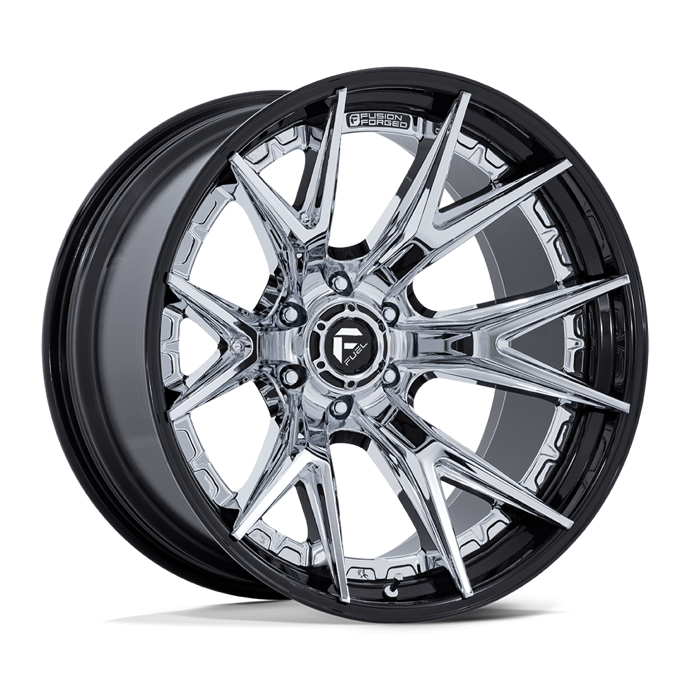 Felga aluminiowa FC402 CATALYST Chrome W/ Gloss Black Lip FUEL
