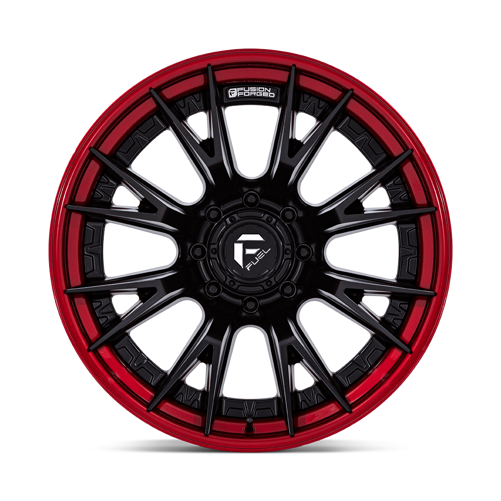 Felga aluminiowa FC402 CATALYST Matte Black W/ Candy Red Lip FUEL - obrazek 2