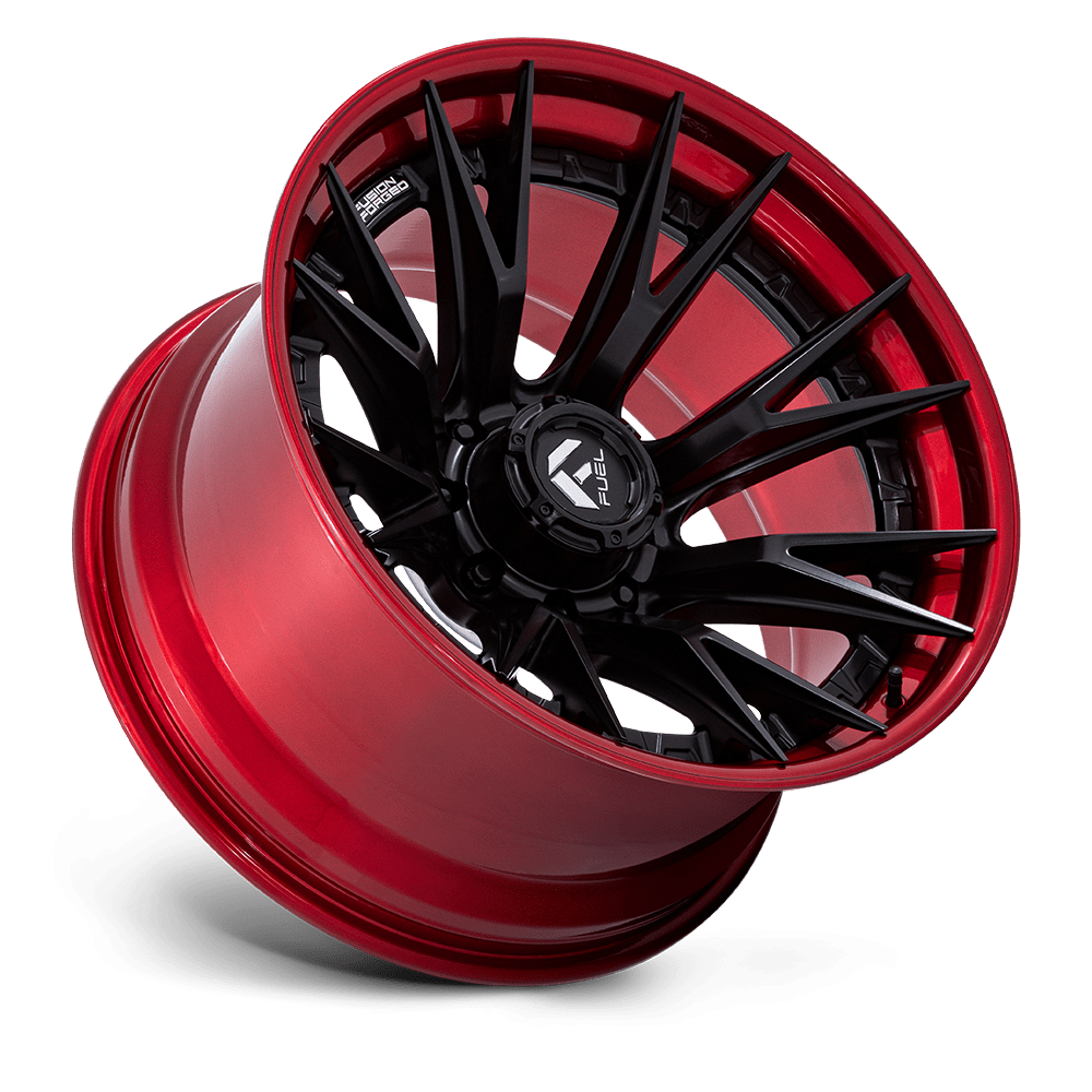 Felga aluminiowa FC402 CATALYST Matte Black W/ Candy Red Lip FUEL - obrazek 3